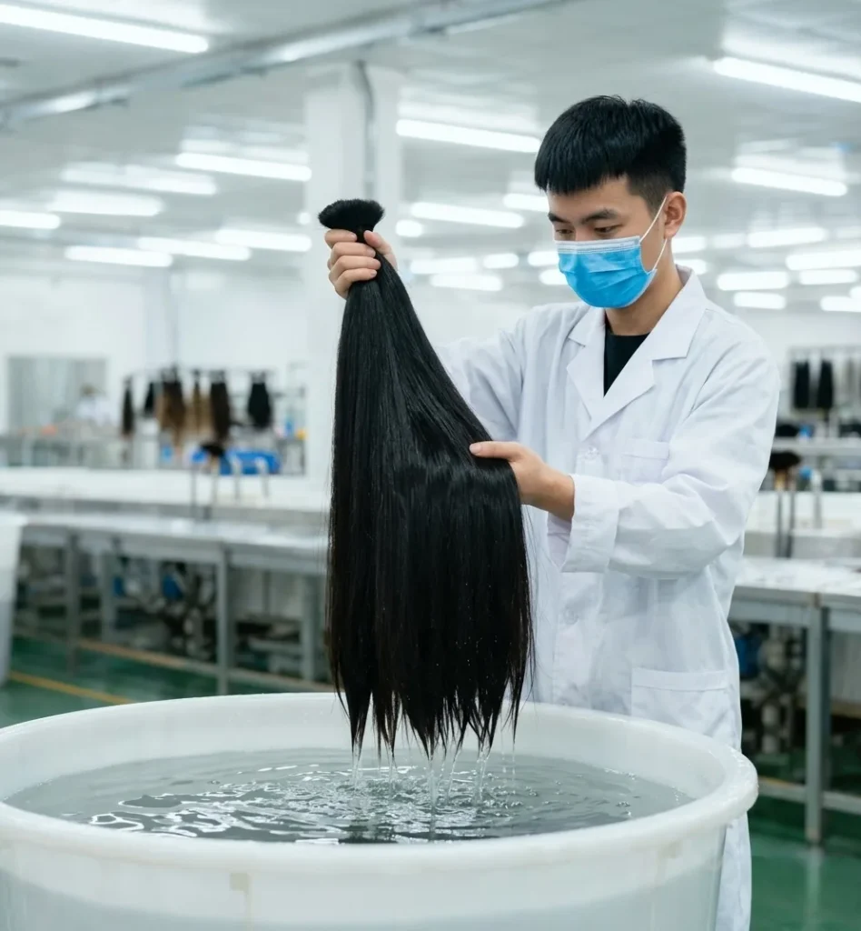 Virgin Hair vs. Synthetic Frequency Comparison of human virgin hair cuticles versus chemically treated hair fibers for energy retention.