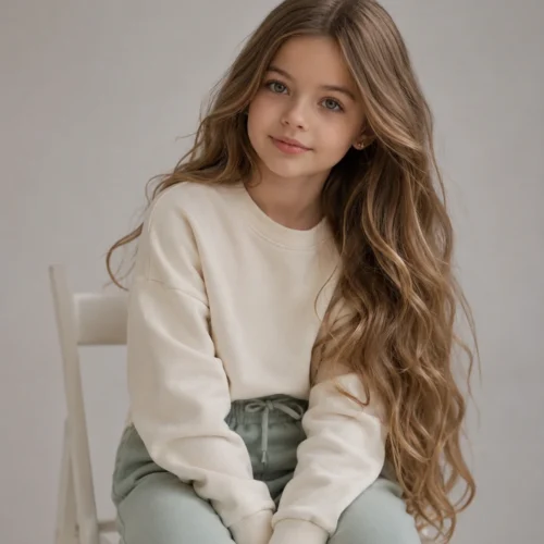 Premium 100% natural handmade children's wig by SAMA PRIVÉ, breathable and comfortable virgin hair wig for kids, high-end customized hairpiece.