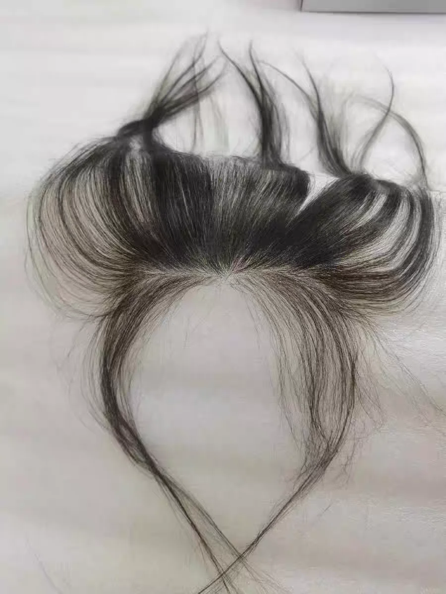 Private consultation guide for custom human hair topper fitting and price quotation.