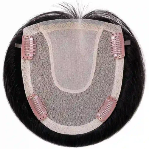SamaPrivé seamless invisible front hairline hair topper providing natural scalp coverage for women with severe thinning hair.
